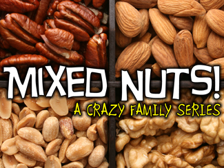 Mixed Nuts!.jpg - There seems to be the assumption that most families are "normal". The therapy industry loves that! The fact is that all families are blessed with those who are sensible and those who are not. It has been that way since the beginning of time.For this reason Pastor Garry put together this six part series called "Mixed Nuts!" He takes us into the scriptures for a chronological account of history. The Bible will show us that all families seem to have the "crazy" gene showing up from time to time. Join Pastor Clark as he journies into this "crazy" series!        Message One - Crazy Momma (5/9/2010)       Message Two - Crazy Faith (5/16/2010)      Message Three - Crazy Communication (5/23/2010)      Message Four - Crazy Bunch (6/6/2010)      Message Five - Crazy Finances (6/13/2010)      Message Six - Crazy Dudes (6/20/2010)   