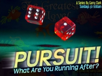 Pursuit.jpg -  What are you personally running after? What are you pursuing? Is it trivial or is it Spiritually meaningful? Join Pastor Garry as he goes into the Word of God for answers to these questions.    Message One - Trivial Pursuit (2012)     Message Two - Trivial Pursuit II     Message Three - Material Pursuit (2012)     Message Four - Pretential Pursuit (2012)    